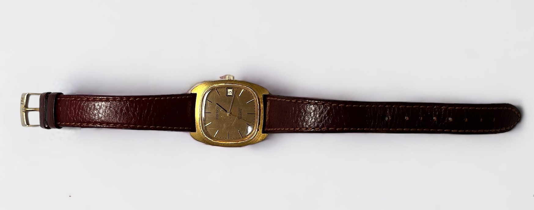 Two various gents Tissot wristwatches, comprising a Seastar Seven and a gold-plated Stylist - Image 5 of 6