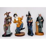 Three Royal Doulton figures comprising, The Jester ‘HN 2016’, The Clown ‘HN 2890’, The Lawyer ‘HN