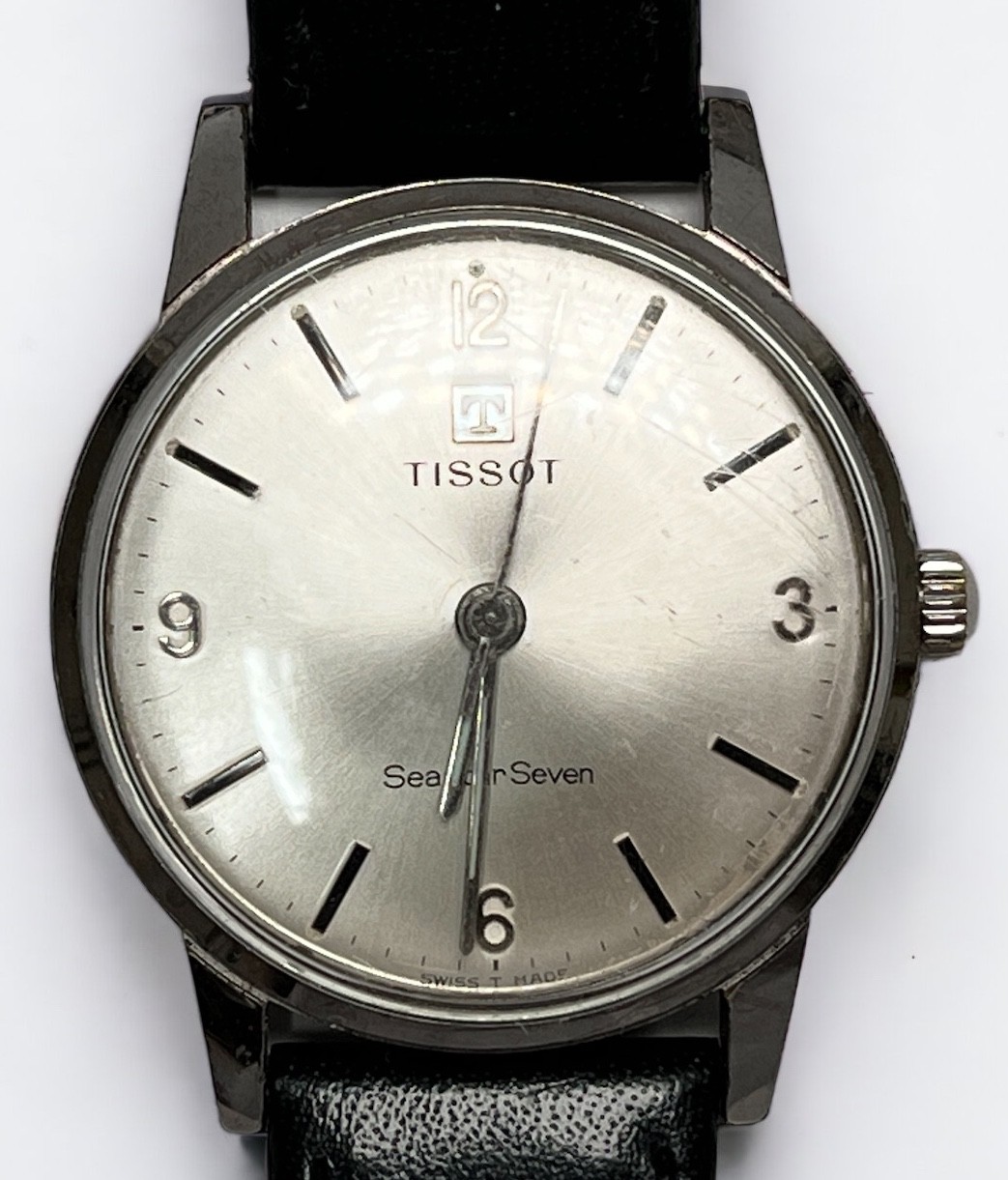 Two various gents Tissot wristwatches, comprising a Seastar Seven and a gold-plated Stylist - Image 3 of 6