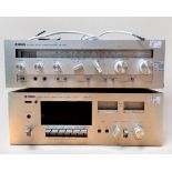 A Yamaha CR-420 Natural Sound Series stereo receiver, serial no. 126618, together with, a Yamaha