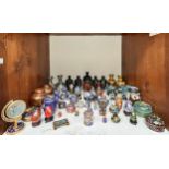 A large quantity of Japanese and Chinese cloisonne enamel including a pair of small ginger jars