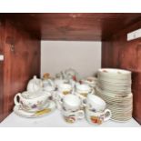 A large Royal Worcester ‘Evesham’ pattern part tea and dinner service, approximately one-hundred
