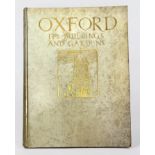 Wildman, William A. 'Oxford, Its Buildings and Gardens,' Edition de luxe, No. 69 of 100 copies. With
