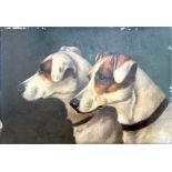 John Alfred Wheeler (1821 - 1903) Study of two Jack Russell’s, signed ‘J. A. Wheeler’ to lower left,