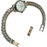 A ladies 9ct gold Rotary wristwatch with 9ct gold bracelet, 16.4 grams gross.