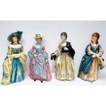 Full set of Royal Doulton Gainsborough Ladies modelled by Peter A. Gee, HN3007 HN3008 HN3009 HN3010.