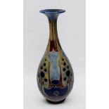 A 19th century Art Nouveau vase by Frank Butler for Royal Doulton, of bulbous form with