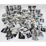 A large quantity of real-photographic monochrome signed celebrity publicity cards, c1950s, from