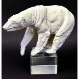 A Royal Doulton 'Millennium 2000' limited edition Parian porcelain model of a Polar Bear, after head