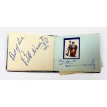 An autograph book containing many signatures from Radio, Stage and Film, including Stan Luarel and