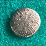 A Celtic gold stater. Very pleasing example of a Trinovantes and Catuvellauni ‘Andoco’ type. 5.