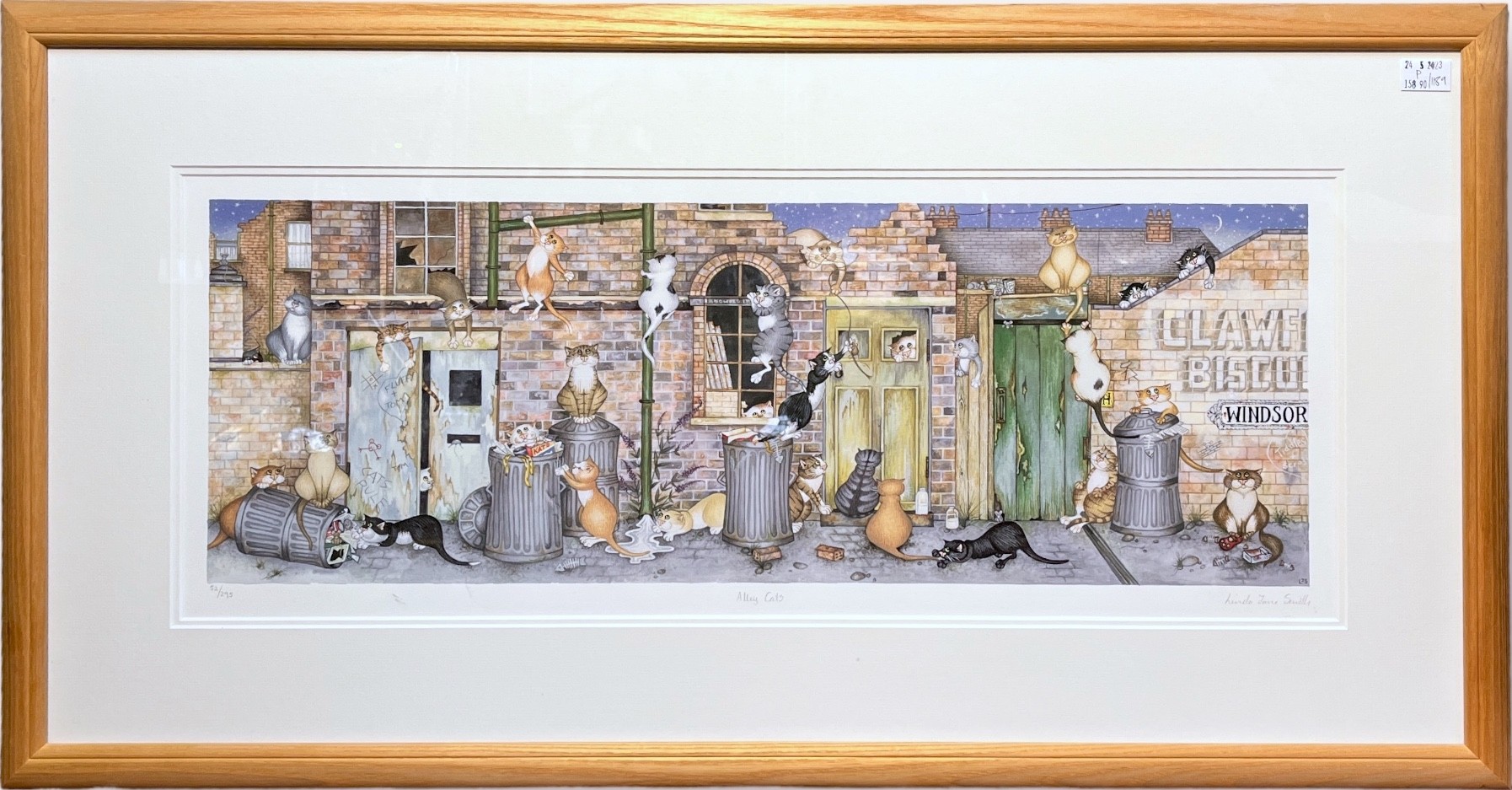 Linda Jane Smith (Contemporary) ‘Alley Cats’, signed, titled and numbered in pencil, limited edition