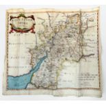 Robert Morden (1650 - 1703) ‘Gloucestershire’, hand-coloured map, unframed. 38 x 42cm