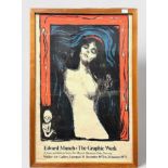 Edvard Munch: The Graphic Work - exhibition poster for The Walker Gallery, Liverpool, 15 December