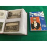 An album containing approximately 196 postcards of Dorset and a 1985 edition of the Picture Postcard