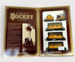 A boxed Hornby ‘OO’ gauge Stephenson’s Rocket Train Pack, comprising Rocket Locomotive and Tender