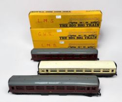 Six boxed The Big Big Train Passenger Coach with Opening Doors, RV. 257, by Rovex Industries,