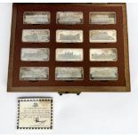 A Birmingham Mint Limited Edition 'Royal Palaces' set of Twelve Silver Ingots, each proof struck