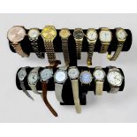 Twenty various fashion watches, together with a ladies Tissot 1853PR50 watch, with date, bi-metal