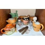 A large quantity of assorted ceramics and collectables, comprising, Royal Doulton Sir Winston