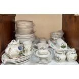 A large collection of Portmeirion ‘Botanic Garden’ tea and dinner service wares, comprising,