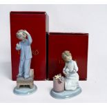 Two boxed Lladro 'The Night Before Christmas 2000' figures, including 'I love Christmas', no.