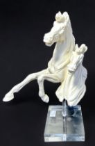 A Royal Doulton 'Millennium 2000' limited edition Parian porcelain model of two horses with bodies