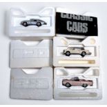 Franklin Mint Precision Models ‘The Classic Cars of the Sixties’, 1:43 scale die-cast models,