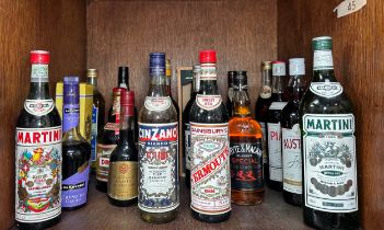 Twenty various bottles of assorted alcohol, comprising, Croft’s Port, Martini, Vermouth, Cinzano,