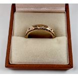 A Clogau 9ct yellow Welsh gold wedding ring, 'Tree of Life', weighs 4.9 grams, in original box.