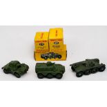 Announcement: EBR Panhard is French Made: Three boxed Dinky Toys die-cast scale model military