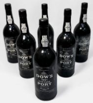 Six sealed bottles of Dow’s 1991 Vintage Port, bottled in 1993, 75cl, 20% alc./vol.