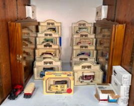 A quantity of boxed and loose die-cast scale model vehicles, comprising, mostly Lledo Days Gone,