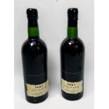 Two bottles of Warre 1958 Vintage Port, ulage 1-lower neck, 2- top of shoulder, labels good, wax