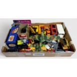 Approximately forty assorted loose die-cast scale model vehicles, comprising Corgi, Britains,