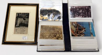 A collection of reproduction postcards relating to Portsmouth and Royal Marines, including, an album