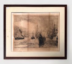 Five various large engravings/prints; 1. William L. Wyllie RA (1851-1931), Victoria, Victrix,