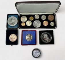 A Waterloo medallion, Ltd edition, bronze layed with pure platinum, in clear plastic capsule, box