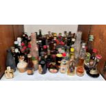 A collection of more than one-hundred assorted bottles of spirit miniatures, including, Chambord,