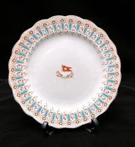 A White Star Line, Stonier & Co Ltd, plate, possibly 1st Tea Plate From RMS Titanic, applied