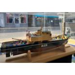 A finely detailed 1:50 Working Scale Model of the Naval Torpedo Recovery Vessel RMAS Torrid (