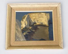 James Fry (1911-1985) 'Old Harry Rocks', signed with initials 'JF' to lower right, oil on board,