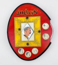 A Miltry 1940s Jolikin pattern puzzle inspired by WWII leaders, made in England, the user must