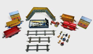 Various Hornby Series ‘O’ Gauge: comprising LNER 0-4-0 Clockwork Loco (working,) NE Brake Wagon,