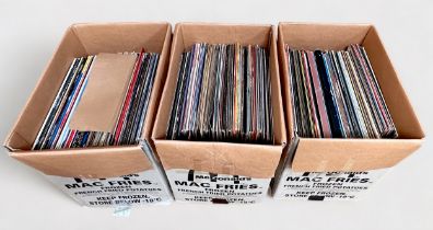 A large collection of approximately 250 (two-hundred and fifty) 12" vinyl LP records, comprising