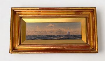 Harold Wyllie (1880-1973), 'In The Pacific,' a distant Tea Clipper in full sail, signed in pencil
