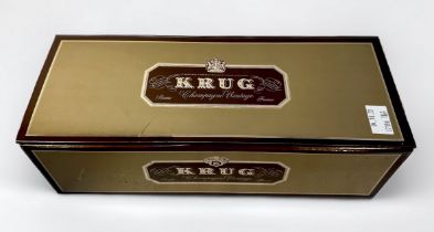 A boxed bottle of Krug 1985 Vintage Brut Champagne, 12% Vol, 75cl