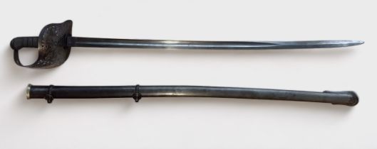 A Victorian Infantry Officer's 1895 Pattern Sword, 32.5-inch single-edged blade with three-quarter