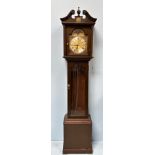 Two various 20th century longcase clocks, each with moonphase and chiming movements, pendelum and