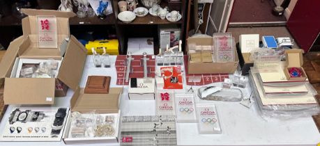 A good collection of assorted 2012 London Olympic Omega authorised dealer shop displays and